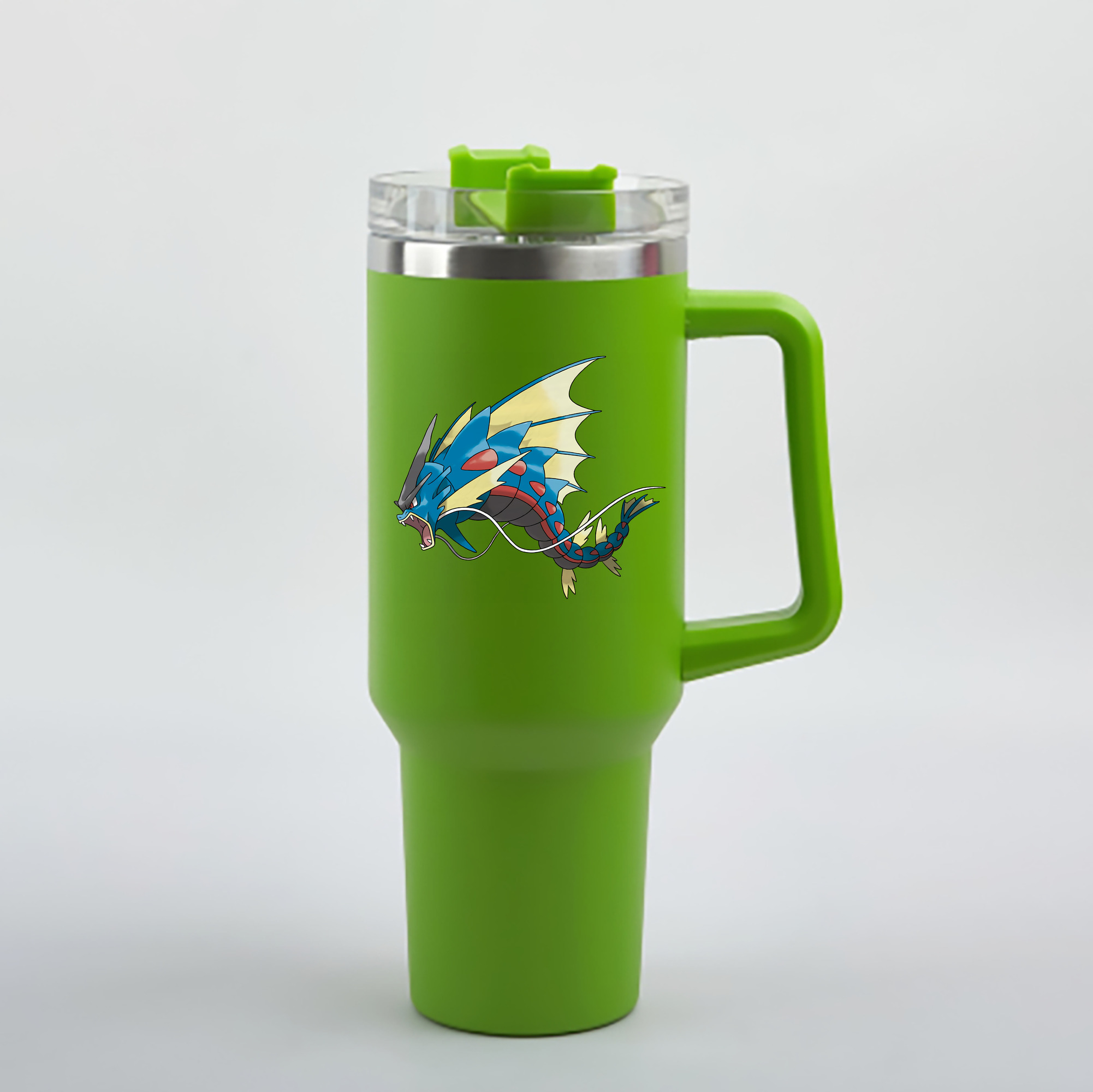 （画像用） ポケットモンスター Pokémon 1200mL車用タンブラー - クリスタルステッカー（プラスチックストロー付き）